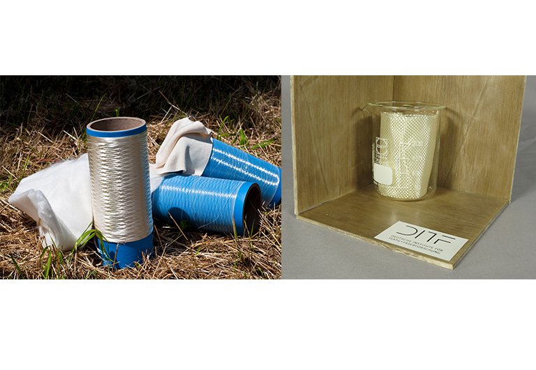 Exponat zur Woche der Umwelt von DITF: Biopolymer